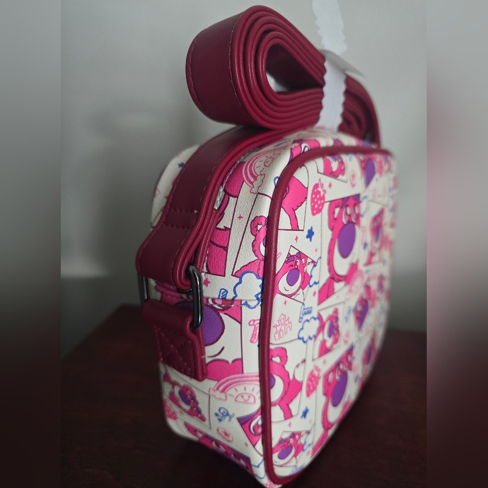 Loungefly Disney Pixar Toy Story Lotso Crossbody Bag - Picture 3 of 4